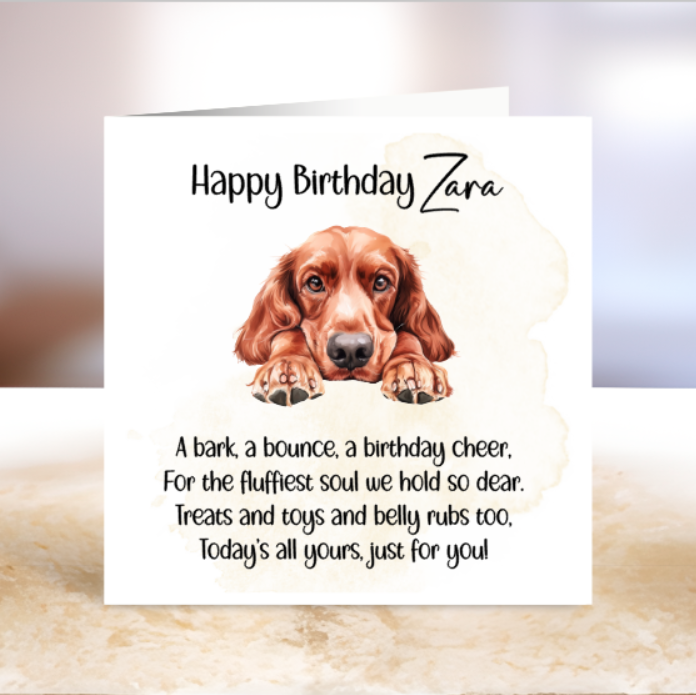 Birthday Card for a Loyal Companion - To the Dog