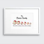 Christmas Dumpling Family Print - Personalised For Your Family