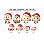 Christmas Dumpling Family Print - Personalised For Your Family