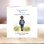 Personalised First Day at School Card - Boy