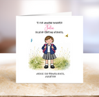 First Day At School - Personalised School Uniform - Girl