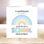 First Day At School - Rainbow Design