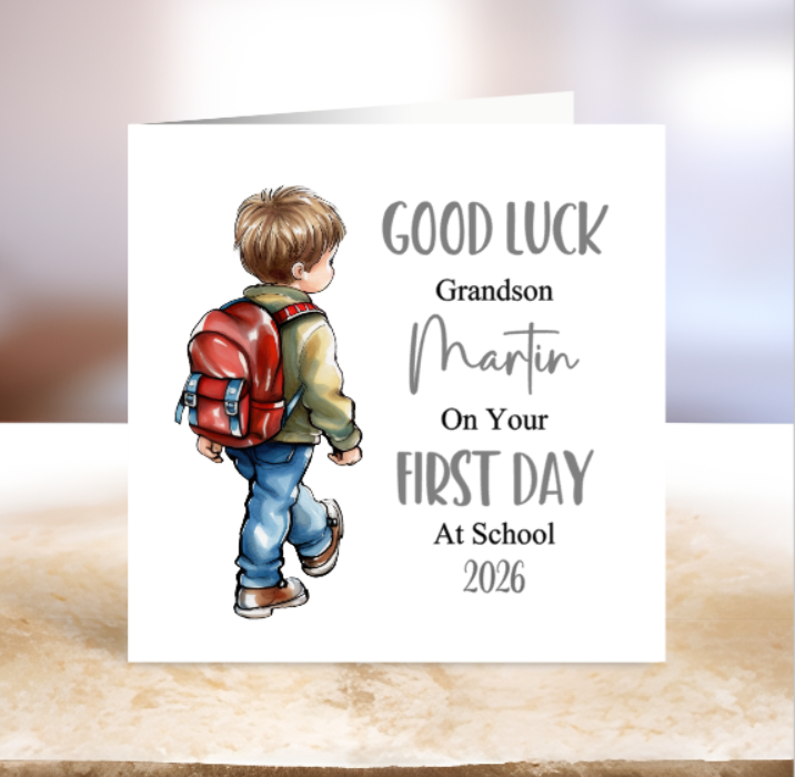 First Day At School - School Boy