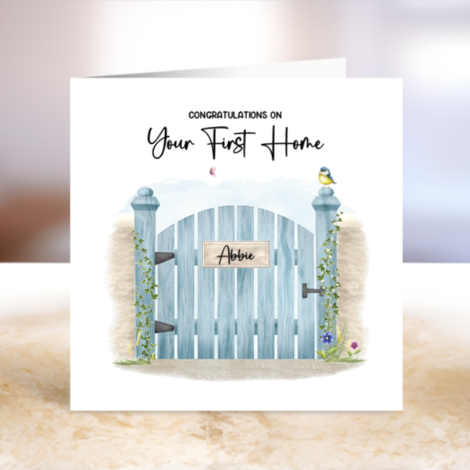First Home Card - Add Name to Gate
