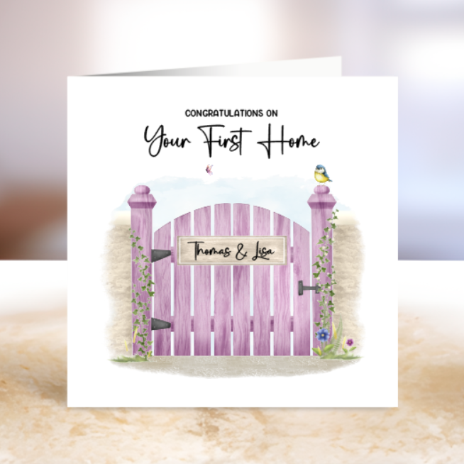 First Home Card - Add Name to Gate