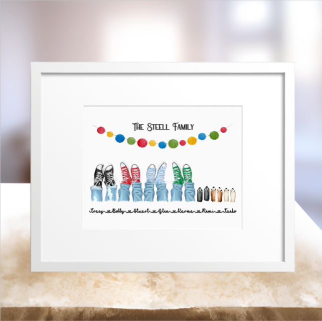 Family Sneakers Print Personalised For Your Family
