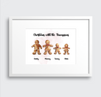Gingerbread Family Print - Personalised For Your Family