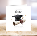 Graduation Card Cap & Scroll