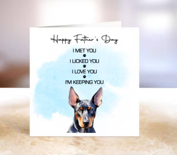 Funny Personalised Father’s Day Card From Your Dog – Custom Dog Dad Card