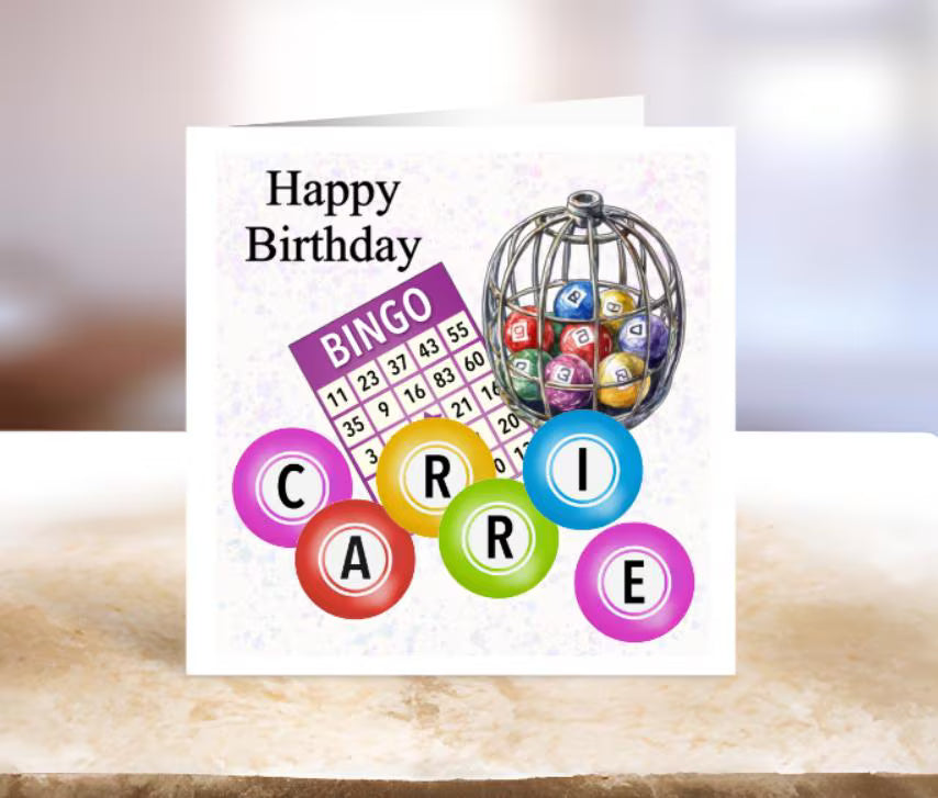 Fun Bingo Birthday Card: Playful Design for Bingo Lovers