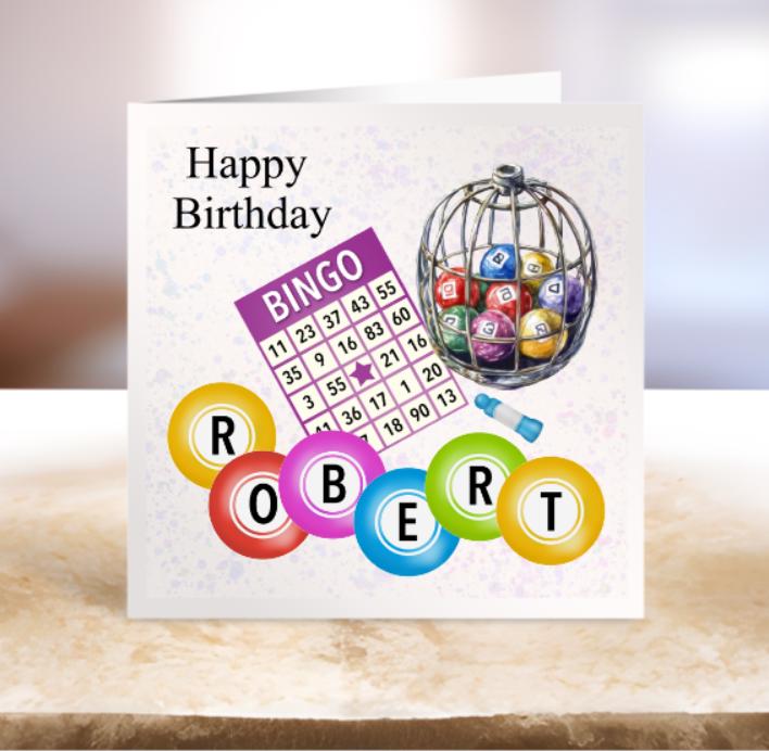 Fun Bingo Birthday Card: Playful Design for Bingo Lovers