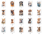 Watercolour Dog Key Chain