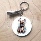 Watercolour Dog Key Chain