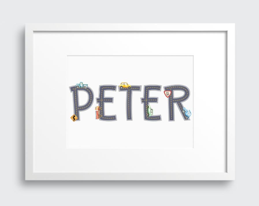 Road Scene Personalised Print