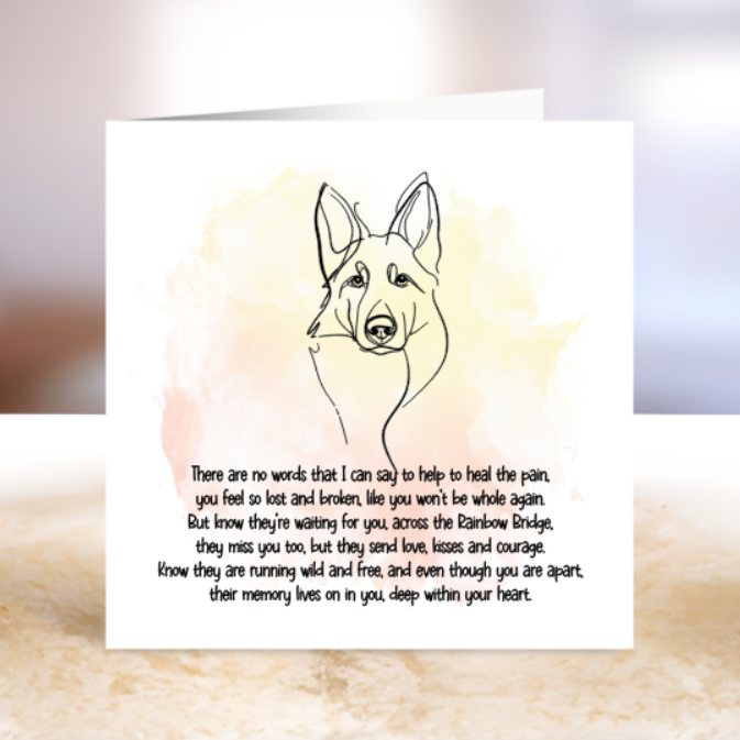 Loss of a Beloved Pet Card
