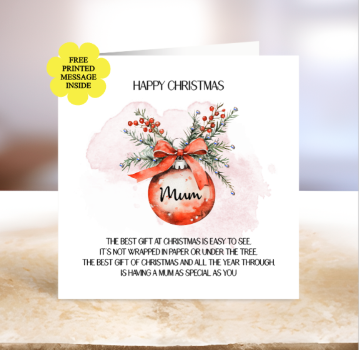 Mum Christmas Card
