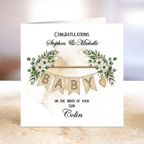 Welcome Little One - New Baby Keepsake Card