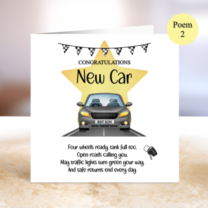 New Car Card