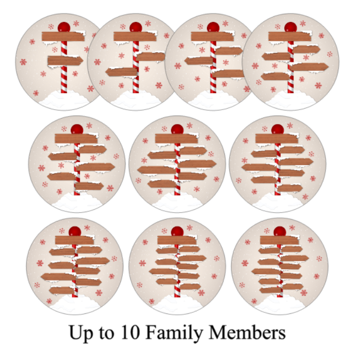 Personalised Family Festive Christmas Card