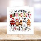 Wishing You Nothing Butt A Merry Christmas Card