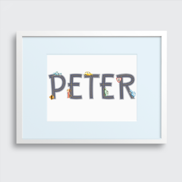 Road Scene Personalised Print