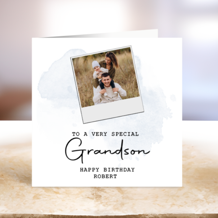 Custom Polaroid Style Birthday Card
