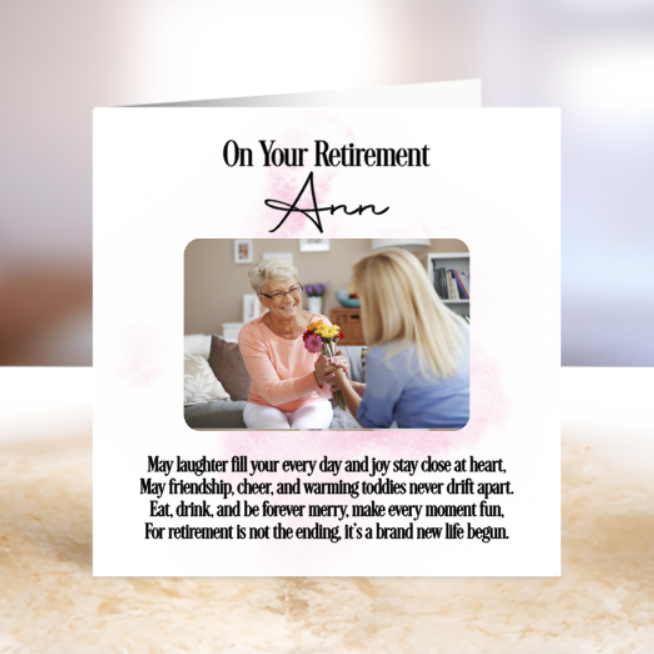 Retirement Card - Photo Personalisation