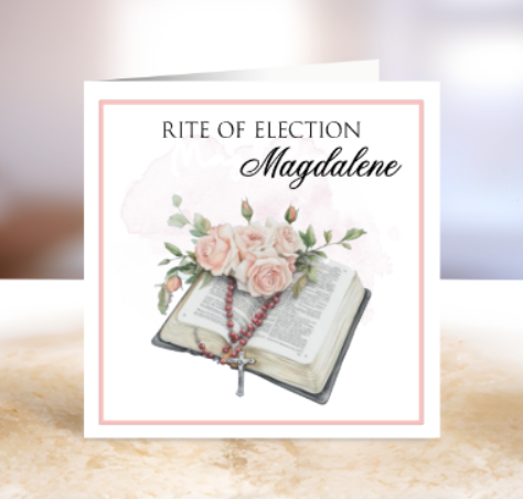 Personalised Rite of Election Card