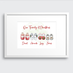 Christmas Slippers Family Print - Personalised For Your Family