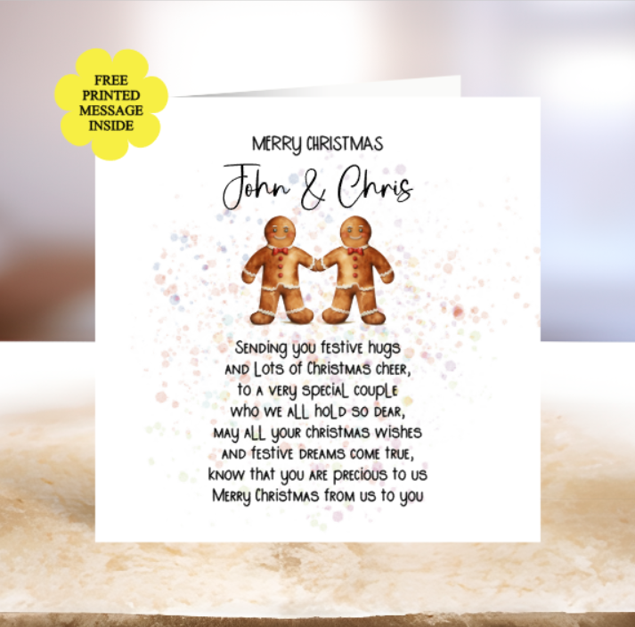 Special Couple Christmas Card - Personalised
