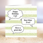 Speech Bubble Birthday Card