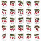Festive Family Stockings Christmas Card - Personalised with Names