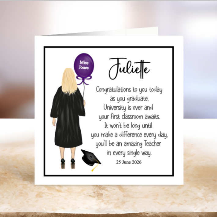 Teacher Graduation Card