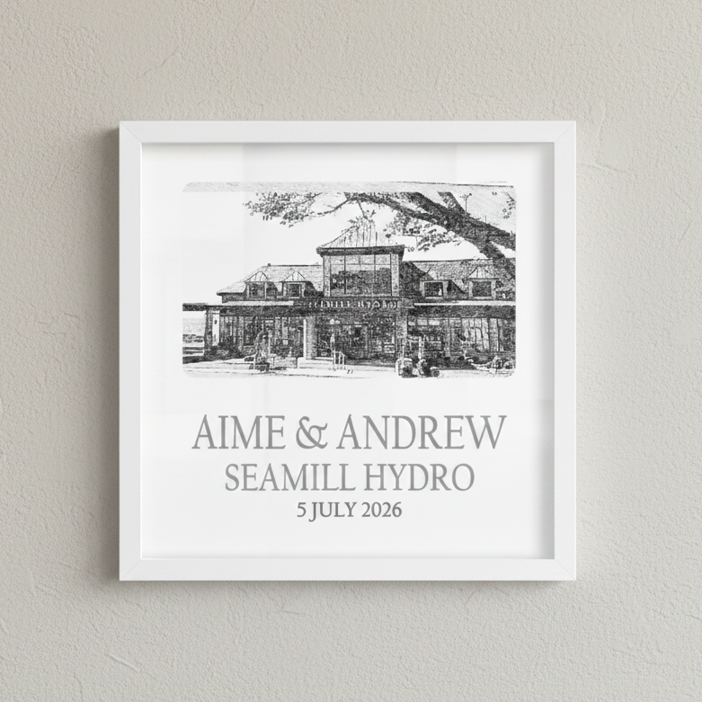 Personalised Wedding Frame - Names, Date & Venue