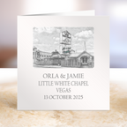 Personalised Wedding Card - Names, Venue, Date