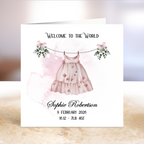 Baby Girl Greetings Card - Keepsake Gift