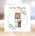 Personalised Wedding Card - Sign Posts - Wellies