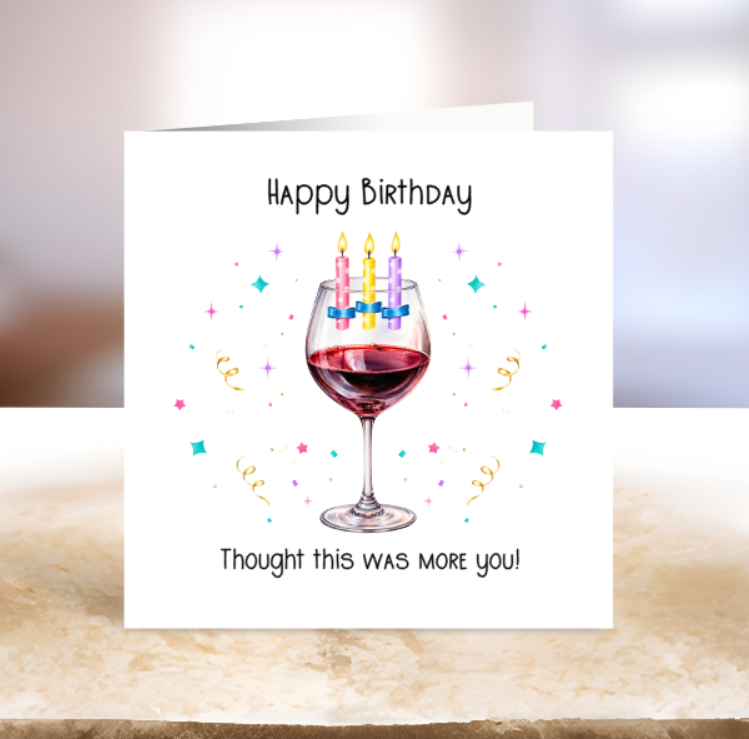 Wine Lover Birthday Card