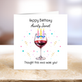 Wine Lover Birthday Card