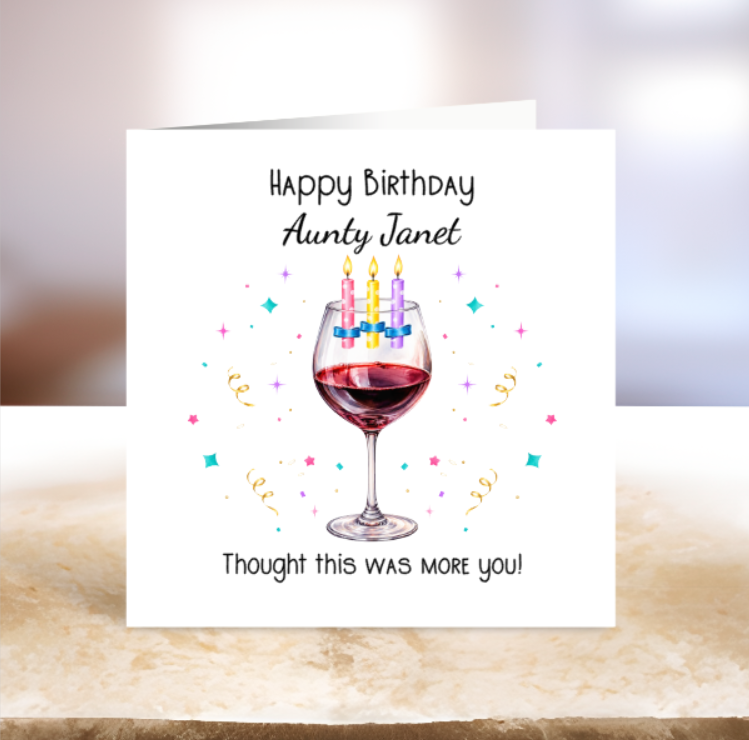 Wine Lover Birthday Card