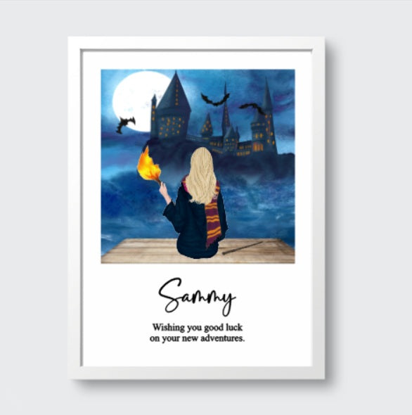 Personalised Wizardry Art Print