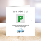 Driving Test Pass Card - You did It!